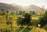 Valley Canvas Paintings - Conway Valley, New Hampshire